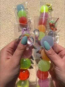 Ins Small Fresh Cute Rainbow Candy Soft Slow Rebound Toys Childrens Stress Relief Toys Mini Soft Candy Pinch Music Fidget Toys