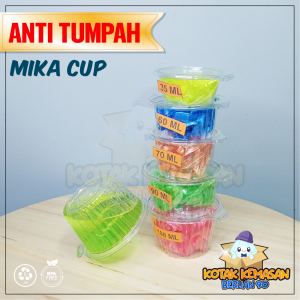 Mika cup sambel 100 ML/Mika saus/Mika puding 100 ML mika saus