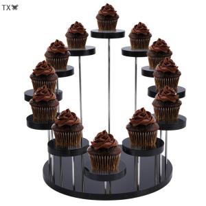 SHNGki Cupcake đứng Acrylic hiển thị đứng cho đồ trang sức bánh tráng miệng giá Đảng trang trí nội thất