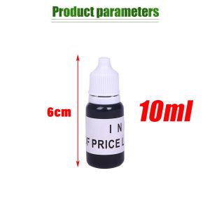 10Ml Tinta Stempel Plastik Permanen Waterproof Hitam Tinta Stempel Premium