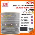 1L & 5L KTH Paint Black Matt Paint 786 / cat hitam mati / black  / matt paint for wood / anti rust paint / primer /anti karat / cat hitam / cat besi / cat kayu / metal paint / wood paint / black matt / matte / anti rust / anti karat. 