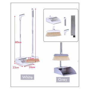 Lefang Home Kitchen office Floor Broom Dustpan Set Outdoor Broom Set Self-Cleaning Dustpan Teeth Sweeping Tools