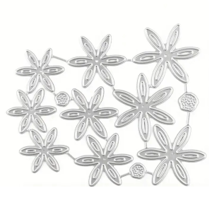 Flower Button Cutting Dies Carbon Steel Die Cut Scrapbooking Embossing Stencils for Scrapbooking Making Packaging