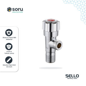 SORU - Stop Kran Air WC Keran T Tee Single Valve 1/2 Inch Toilet Bidet Jet Shower - SELLO SL9705