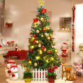 5FT Christmas Tree Metal Stand,  With Christmas lights Lightweight and Easy to Assemble, New Year Indoor Outdoor Decoration Tree. 