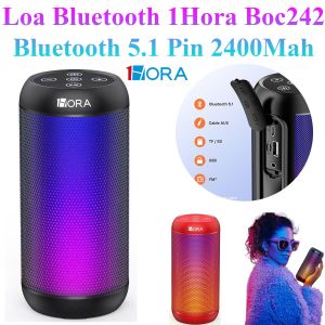 Loa Bluetooth 1Hora Boc242 Bluetooth 5.1 Pin 2400Mah Bass Mạnh