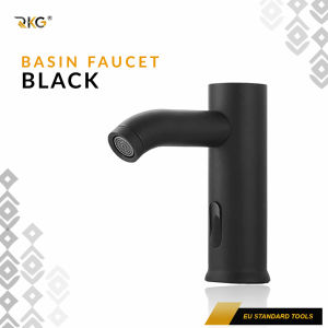 Keran Wastafel Cuci Tangan Sensor Otomatis Round Touchless Faucet FCT-195