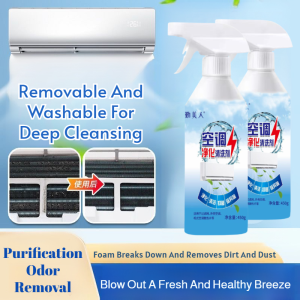 ✨[No Need To Disassemble] Air Conditioner Decontamination And Odor Removal Cleaner Air Conditioner Purification Cleaning Agent Strong Stain Removal Cleaner Washing And Care In One