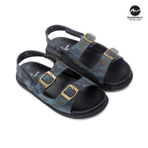 Boardwalk Trekky  Manmade Leather Boys Sandals with Adjustable Buckle Straps