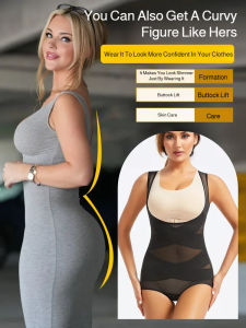 Seamless Shapewear Lightweight Breathable Women Body Shaper/Cross Design Strong Shaping Slimming Bodysuit/Invisible Slim Fit Shaping Underwear For Women