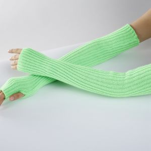 Găng tay dài không ngón mới dành cho phụ nữ Mùa đông ấm hơn dệt kim Cánh tay tay áo Tốt giản dị Cô gái mềm mại Quần áo phụ nữ Găng tay Gothic Punk