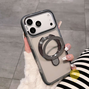 For iPhone 16 Pro Max Case with Griptok Matte Transparent TPU with Griptok Rotate Phone Case For iPhone 15 Cover 手机壳 Aesthetic Korean Cute