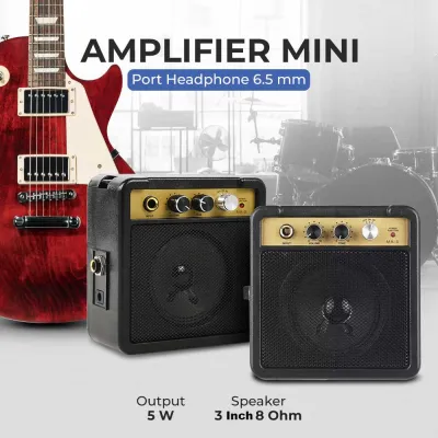 TS Speaker Amplifier Portable Mini Gitar Elektrik 5W - MA-5