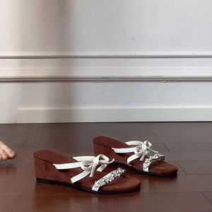 [Free Shipping] Niche Inner-Height-Increasing Sandals 2026 New Style Wedge Heel Fashionable With A Single-Strap Design