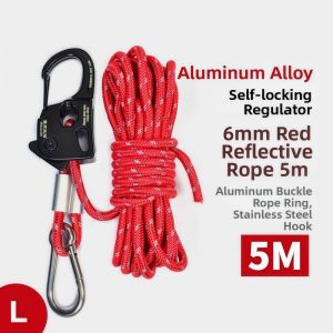 NALANILI Aluminum Alloy Tent Rope Tensioner Stainless Steel 2-10mm Self Lock Rope Adjuster High Quality Anti-Slip Tarp Tightener Outdoor Tool