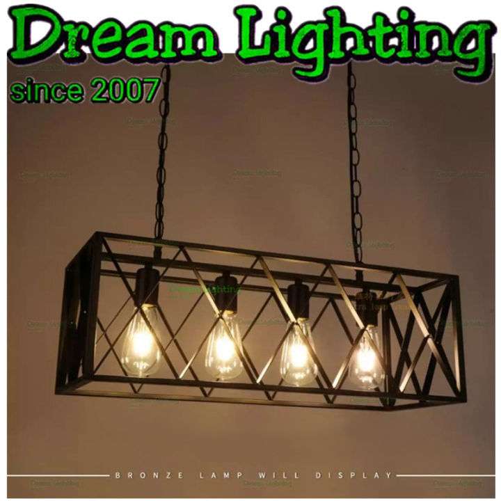Dream Lighting / Retro 4 Lights 600mm / Pendant light dining room lamp