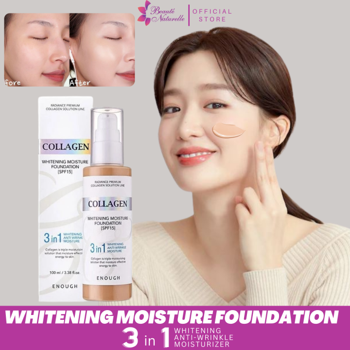 3in 1 Enough Collagen Whitening Moisture Foundation SPF 15 | Lazada PH