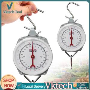[Vktech] Practical Handheld Scale with 2 Hooks Spring Dial Weight Scale