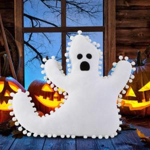 Halloween Ghost Pillow Throw Pillows Cushion Mat Cute Plush Stuffed Toy for Home Festival Sofa Party Background Decor