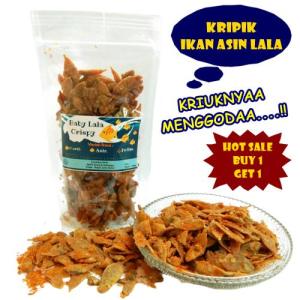 BUY 1 GET 1 KRIPIK IKAN ASIN LALA RENYAH / BABY LALA CRIPY SPICY beli satu dapat dua ikan BLC