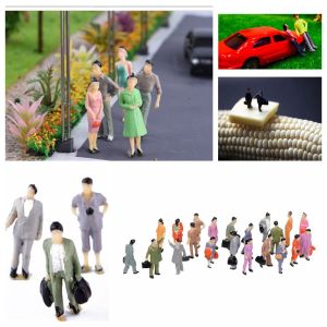 COMEMECO 10/30/50Pcs 1:25/1:30/1:50/1:75 Scale Mixed Color Pose Passengers Plastic People Scale Model People Figures Character Model