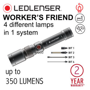 LEDLENSER WORKER‘S FRIEND RECHARGEABLE Work Light - up to 350 Lumens Led Lenser Innovative 4 in 1 workshop torch light