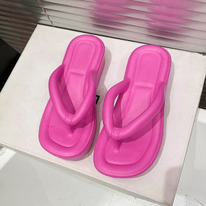 QZshop ขายดี🍀รองเท้าหูหนีบ รองเท้าแตะหูหนีบแฟชั่นผู้หญิง พื้นนุ่ม สายนิ่ม สูงปรี๊ด 4สีสุดปัง สายเที่ยวหรือสายคาเฟ่ก็สวยสับไม่ซ้ำใคร🌻