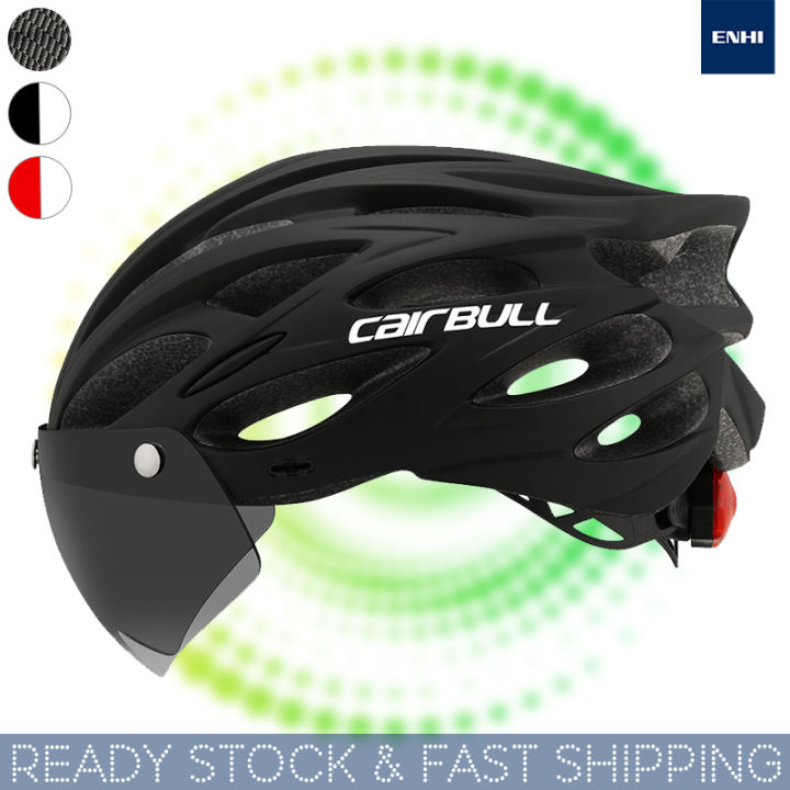 [SG Ready Stock] Cairbull Bicycle Helmet With LED Light Visor