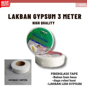2 PCS LAKBAN GYPSUM / KASA GIPSUM / FIBERTAPE ( SATU PAKET ISI 2pcs )