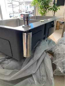 Bình Đựng Nước Rửa Chén Inox Bình Đựng Dầu Rửa Bát Inox Bình Xà Phòng Bình Nước Rửa Chén Inox Gắn Chậu Rửa Bát