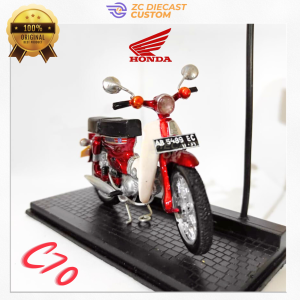 Miniatur HONDA C70 Bekjul Diecast HONDA C70 Replika HONDA C70 Skala 1:18. Bisa FULL CUSTOM WARNA DAN PLATNOMOR