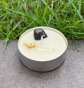 Tea Light Crystal Scented Candle - Healing - Wishing - Energy - Moon Shadow || Lilin Wangi Kristal Tealight || 茶灯水晶香薰蜡烛 - 疗愈 - 祈愿 - 能量