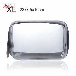 【Ready Stock】Transparent Cosmetic Bag PVC Women Clear Makeup Bags Beauty Case Travel Make Up Organizer Storage Bath Toiletry Wash Bag