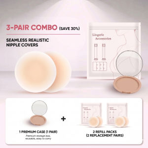 Combination Set Reusable Seamless Aloe Vera Hydrogel Invisible Breast Petals - Anti-Sagging