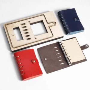 btnx DIY Craft Scrapbook Tools - Leather Notebook Cover Cutting Template Manual Leather Daily Production Supplies 9Y3K6