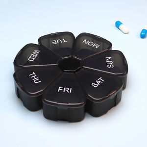 1 * 7 Day Pill Dispenser Container Travel Organizer Portable Medicine Organiser Tablet Holder Pill Case Pill Box