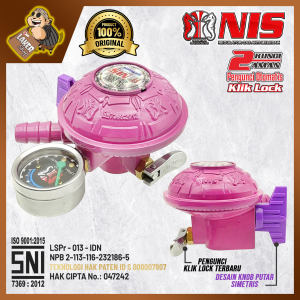 Nis Regulator Kompor Gas Klik Lock F16 (N7 08BD) - Tekanan Rendah
