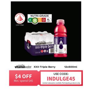 Glaceau Vitamin Water XXX Acai-Blueberry-Pomegranate 12 x 500ML - Case