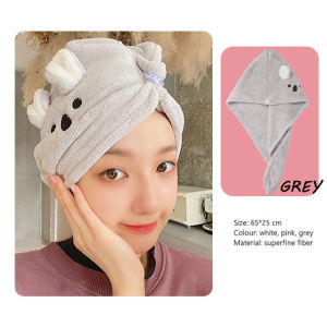 Khăn Quấn Khô Tóc Siêu Tốc Khăn Lau Tóc Ủ Tóc Tai Mèo Cute Hàng Cao Cấp