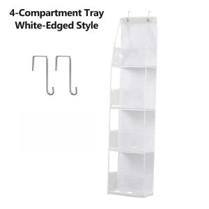 4/6 Layers Mash Fabric Storage Hanging Bag Multi functional Household Closet Wardrobe Storage Holder