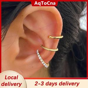 [COD] AqToCna Ship within 24 hours 3PCS Fashion Delicate Zircon Cute Ear Clips Crystal Ear Cuff No Piercing Earrings Fake Cartilage Ear Clip For Women Jewelry