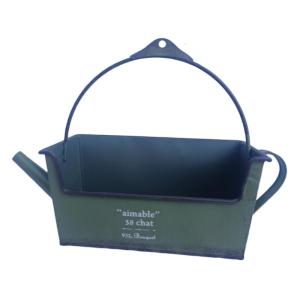 Easy-to-move Iron Teapot Flower Holder Simple To Transport For Foliage Balcony Terraces Decoration Balcony Display