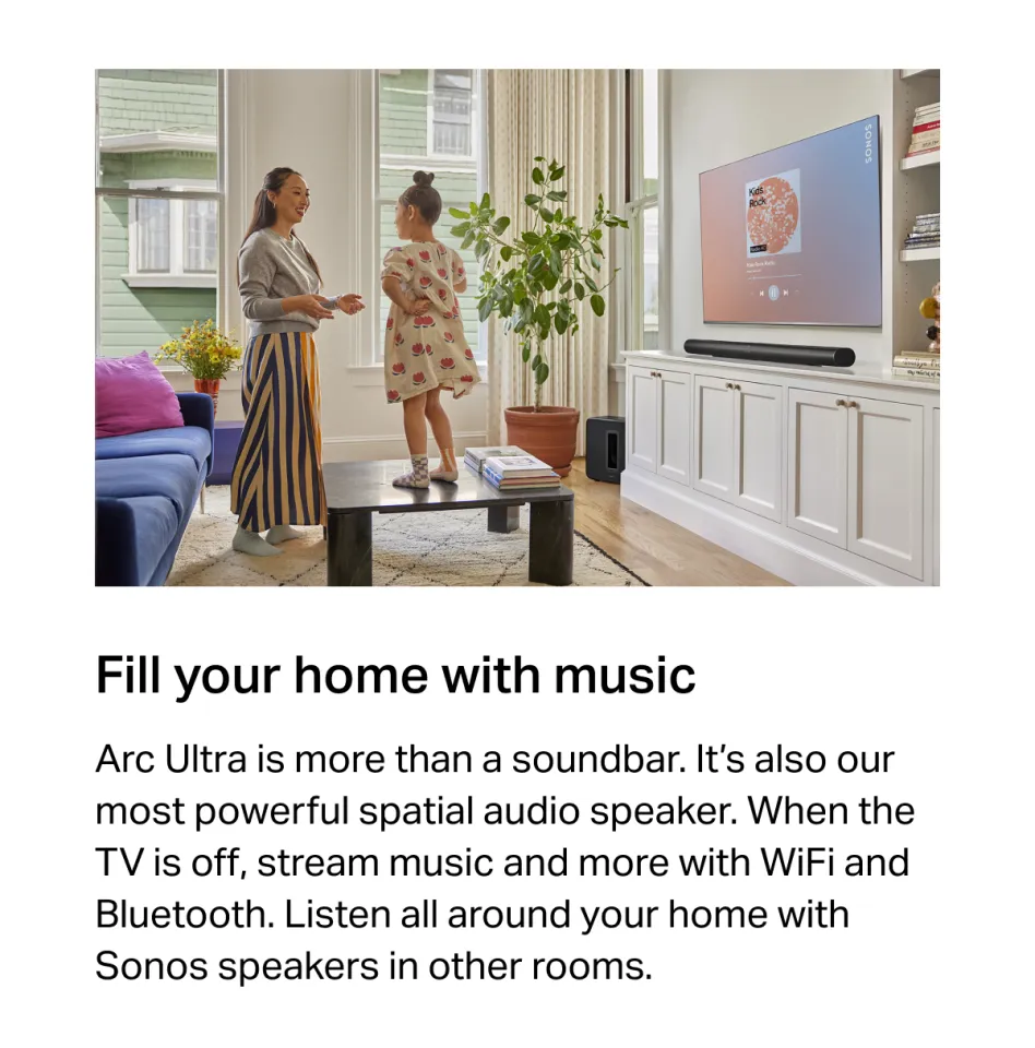 NEW] Sonos Arc Ultra Soundbar with Spatial Audio and Dolby - Main Image