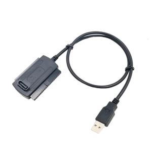 MultiFunction USB to IDE Cable for 2.5 3.5Inch HDDs and Optical Drives with Power Supply IDE Adapter