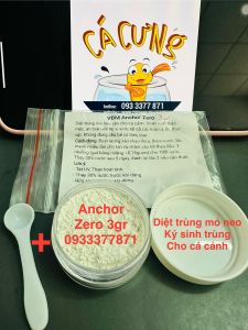 VBM Anchor Zero 3gram | Bột chuyên xử lý trùng mỏ neo diệt rận cá cảnh siêu hiệu quả (Hàng Cty)