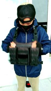 TAS BIKER DAN RAIDER PELINDUNG DADA DARI ANGIN  TAS DADA CHEST BAG TAS URBAN  GG TACTICAL 2IN1