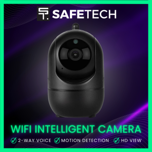 Safetech WIFI Intelligent 1080P IP Camera | 1080 HD Record IOS & Android Remote Switch Audible Alarm Two-way Audio
