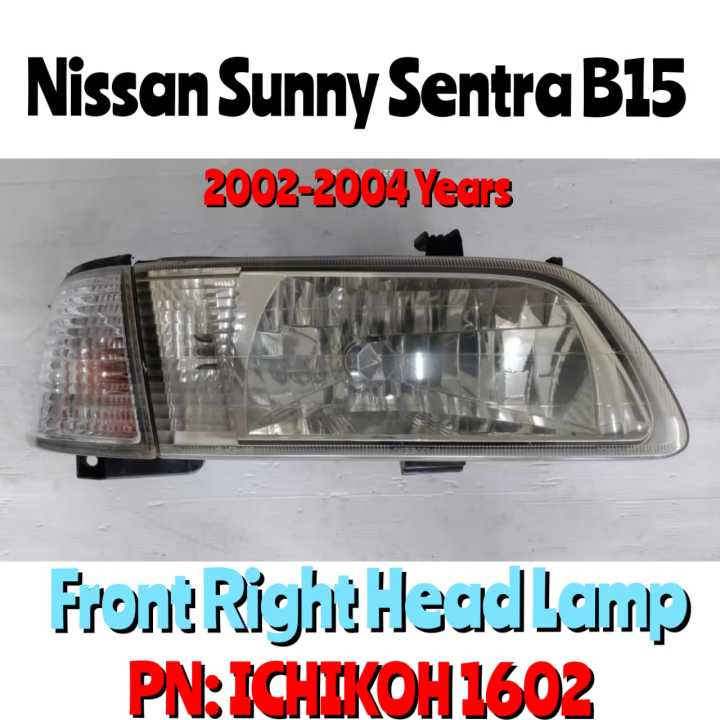 Nissan Sunny Sentra B15 Head Lamp ( 2002-2004 Years ) / Front