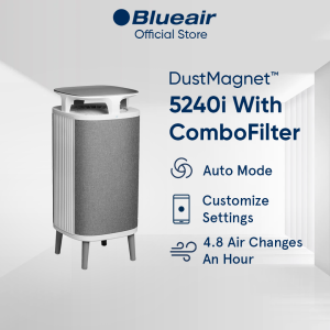 Blueair Air Purifier Dust Magnet 5240i with ComboFilter (206 - 1028 ft²/19 - 96 m²)