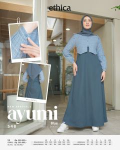 TERMURAH  DRESS ETHICA GAMIS DEWASA SIMPEL KEKINIAN TERBARU AYUMI 548 COCOK UTNUK CASUAL OUTFIT